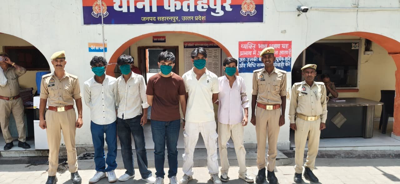 दिल्ली-देहरादून हाईवे पर हुड़दंग मचाने वाले दिल्ली के 5 रईसजादे छुटमलपुर में गिरफ्तार