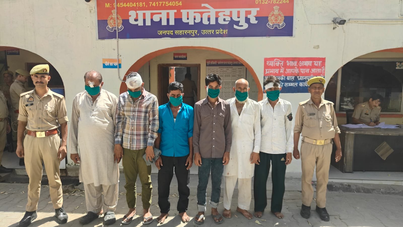 घर के सामने पेडी निकालने के विवाद में फसाद,दो पक्षों के 06 अभियुक्त गिरफ्तार